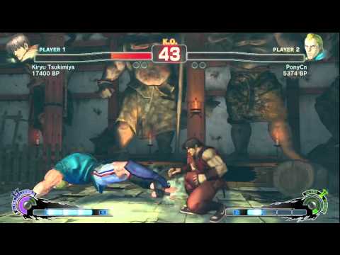 SSF4: Kiryu Tsukimiya (Guy) VS PonyCn (Abel)