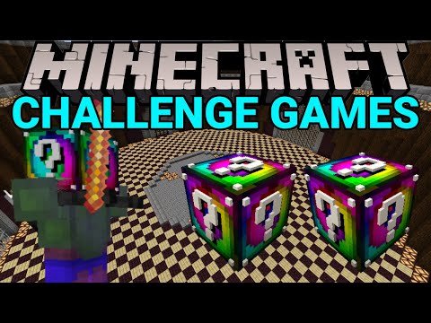 Minecraft: AZKOR THE QUESTIONABLE CHALLENGE GAMES - Lucky Block Mod - Modded Mini-Game