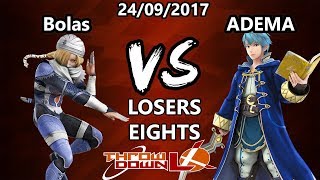 Throwdown LX #28 - HEX | Bolas (Sheik, Diddy Kong) vs ADEMA (Robin) - SSB4 Winners Losers Eights