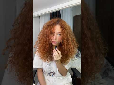I TRIED TO FINISH MY HAIR WITHOUT CREAM #hair #curly #finishing