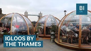 What a creative outdoors cafe design for a winter a time. Definitely no frost is dangerous in such a