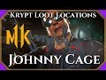 MK11 Krypt Johnny Cage Loot Locations - Guaranteed for Johnny Cage!
