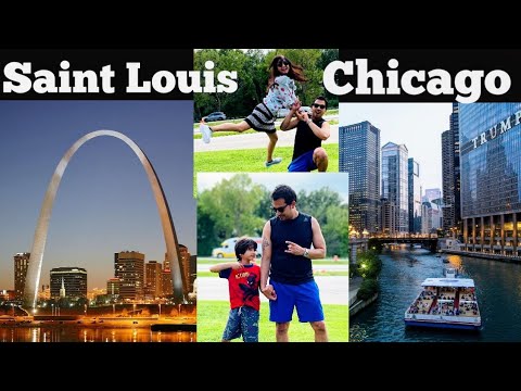 Saint Louis to Chicago by Road | Hotel Red Roof Inn | CHICAGO VLOG - Day 1 | Chicago Attraction