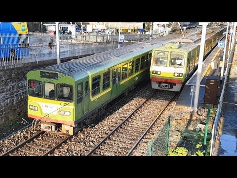 Irish Rail 8300 and 8520 Class Dart Trains - Blackrock Station, Dublin