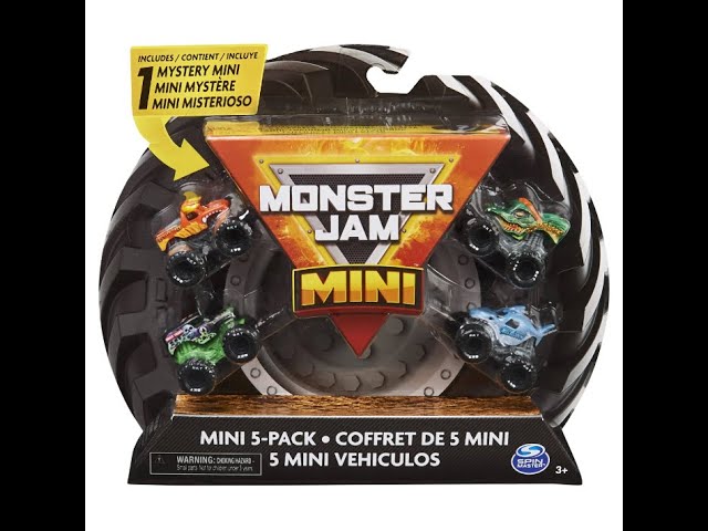 Vídeo relacionado con MONSTER JAM - 5 PACK MONSTER TRUCK- Pack Oficial de 5 Mini Coches de Juguetes Coleccionables, escala 1:87 - 6066965 - Juguetes Niños 3 Años +