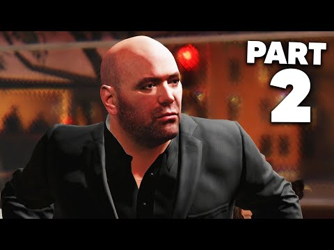 UFC 4 Career Mode Gameplay Walkthrough Part 2 - DANA WHITE TURNS UP AND CRAZY KO FINISH