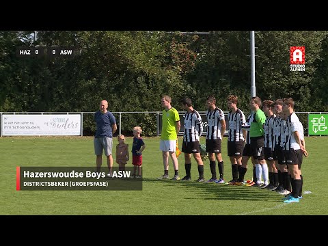 Samenvatting Hazerswoudse Boys - ASW (zaterdag 3 september)
