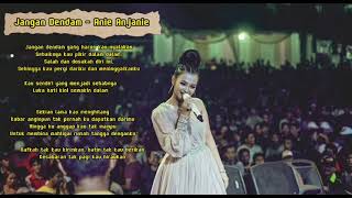 Download lagu Anie Anjanie - Jangan dendam (Familys) mp3 Download lagu Anie Anjanie - Jangan dendam (Familys) mp3