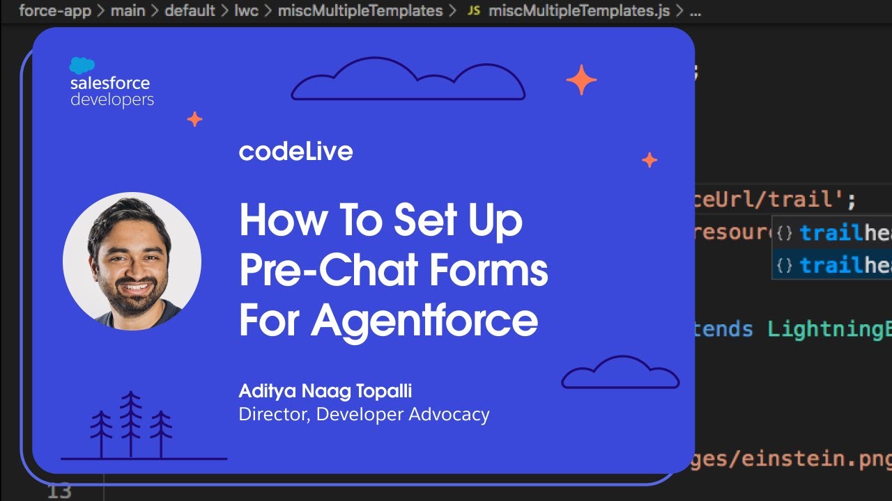 codeLive: How To Set Up Pre-Chat Forms For Agentforce