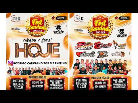 CD AO VIVO FEST SAUDADE 2022 TUPINAMBÁ SAUDADE A ORIGEM  VIA SHOW  DJ AMÉRICO / 12.03.2022