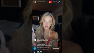 Lexi Rivera Instagram Live 7/24/22 - from Montana in Flower Bikini