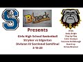 Division IV Girls Basketball Stryker vs Edgerton