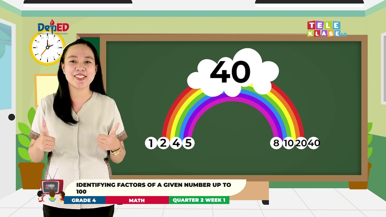 Grade 4 Q2 W1 Identifying the Multiples of Given Number up to 100