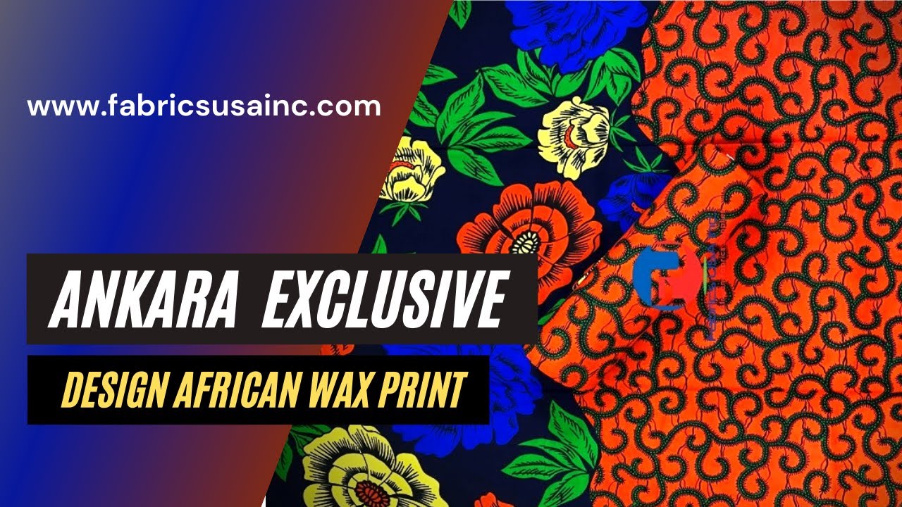 High Quality African Print Fabrics | Ankara Exclusive Design | Print 100% cotton | Fabrics USA Inc.