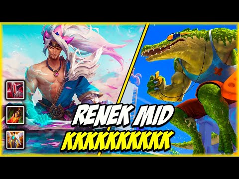 PICKOU RENEKTON MID CONTRA MIM E AINDA DEI PENTAKILL! - Yasuo vs Renekton | DIAMANTE 1 | Mono Yasuo