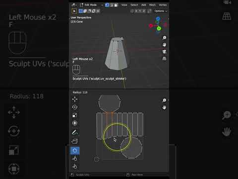 Blender Tips - UV Stitch and Sculpt
