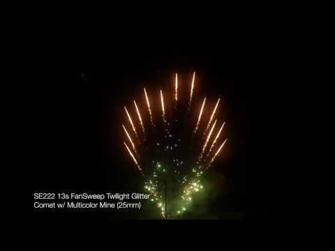 SE222 13s FanSweep Twilight Glitter Comet w/ Multi Mine (25mm)
