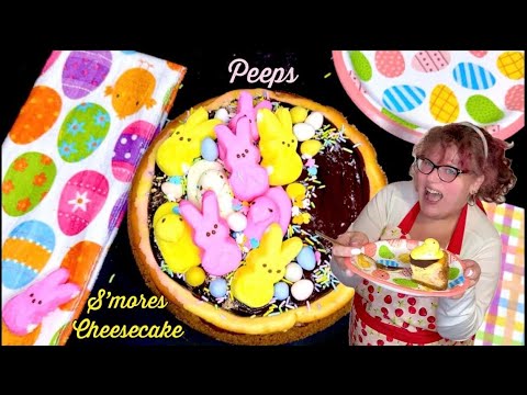 How to make a Peeps S’mores Cheesecake for Dessert