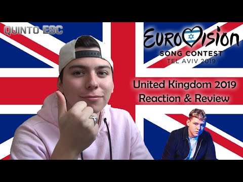 Michael Rice - Bigger Than Us Reaction - Eurovision 2019 (UK) - Quinto ESC