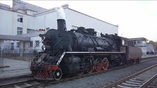 preview picture of video '中国・調兵山のSL　調兵山駅　Steam locomotive of Diaobingshan,China (2012.5)'