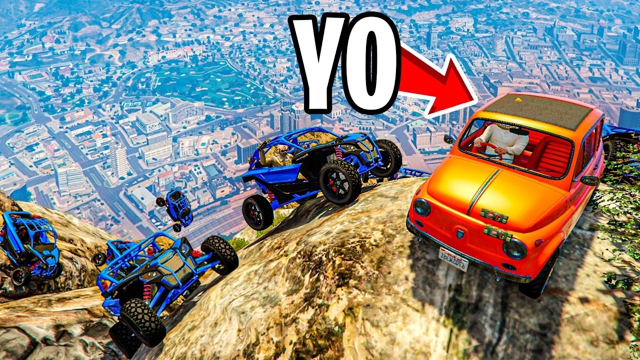 JUEGO AL ESCONDITE CON COCHES Y ME ESCONDO EN LA MONTAÑA MAS PELIGROSA! - GTA 5 ONLINE