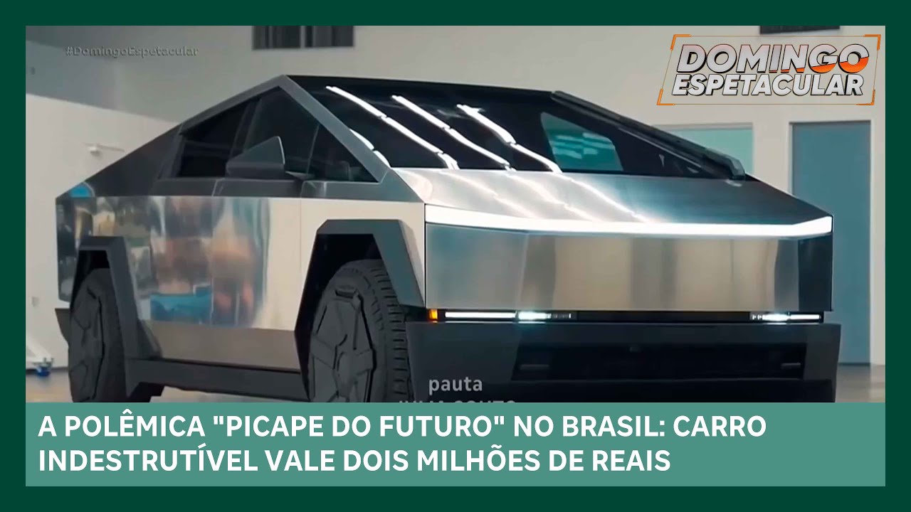 Carro futurista chega ao Brasil por mais de R$ 2 milhões | Domingo Espetacular