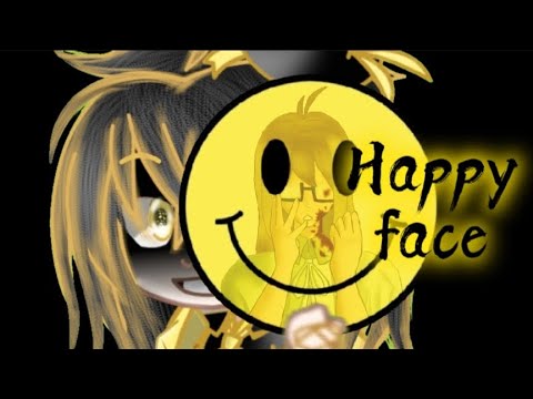 Happy face | gacha club | ( Im sorry If the hair looking weird, im just still new at this)