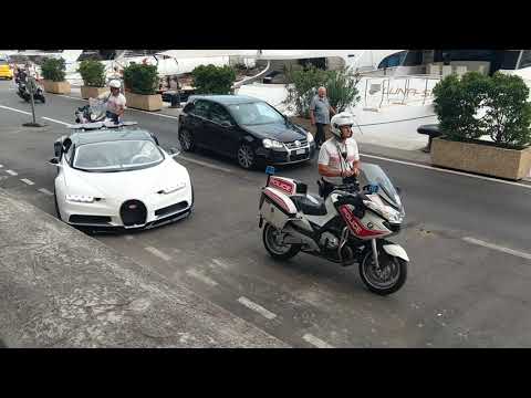 Bugatti Chiron pull over by the Police Monaco - Busted
