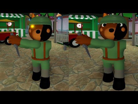New Infected Soldier Doggy vs Non Infected Jumpscare - Roblox Piggy RP