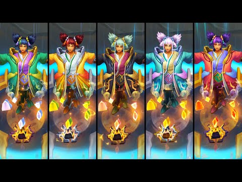 All Immortal Journey Zeri Chromas (League of Legends)