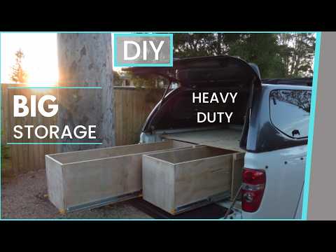 How To Build Large Truck Bed Storage Drawers | DIY