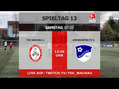 07.05.2022 - 12:45 Uhr | 13. Spieltag 1. Kreisklasse: TSV Wachau 2. - Arnsdorfer FV 2.