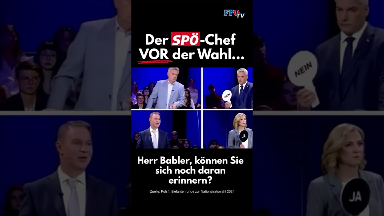 Herr Babler, können Sie sich noch daran erinnern?