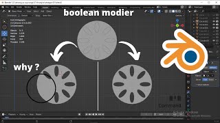 boolean modifier problem which beginners might face in blender | #blender3d #blendertutorial