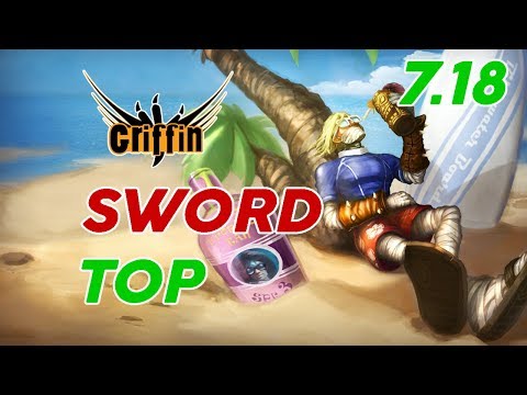 Griffin Sword Singed Top Patch 7.18 Pro Replay