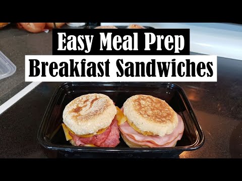 HOW TO MEAL PREP BREAKFAST SANDWICHES! || EASY MEAL PREP