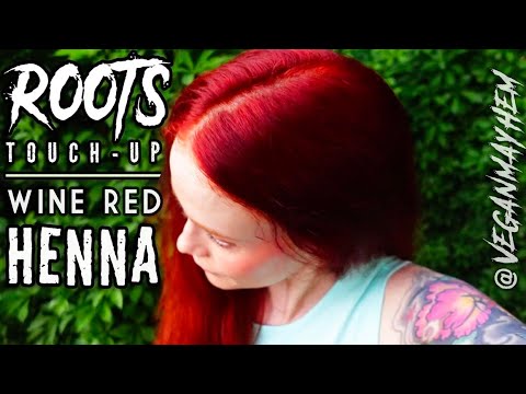How I Touch-Up My Roots with Henna! // Wine Red...