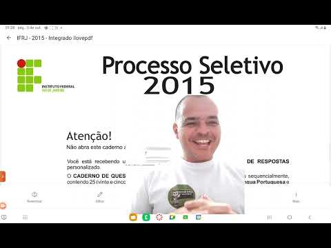 IFRJ - 2015 - PORTUGUÊS  - Comentário da prova