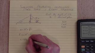 Solving Problems Involving More than One Right Triangle