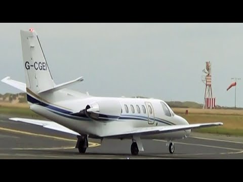 Cessna 550 Citation Bravo G-CGEI-Last day of operations at Blackpool Airport