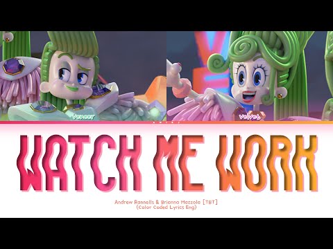 TROLLS Andrew Rannells & Brianna Mazzola 'Watch Me Work' Lyrics (Color Coded Lyrics)