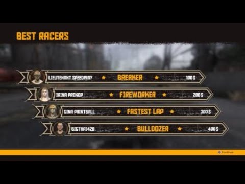 FlatOut 4: Total Insanity CAREER DERBY RACE ICP RESTRICTED VIEW 3P PS4