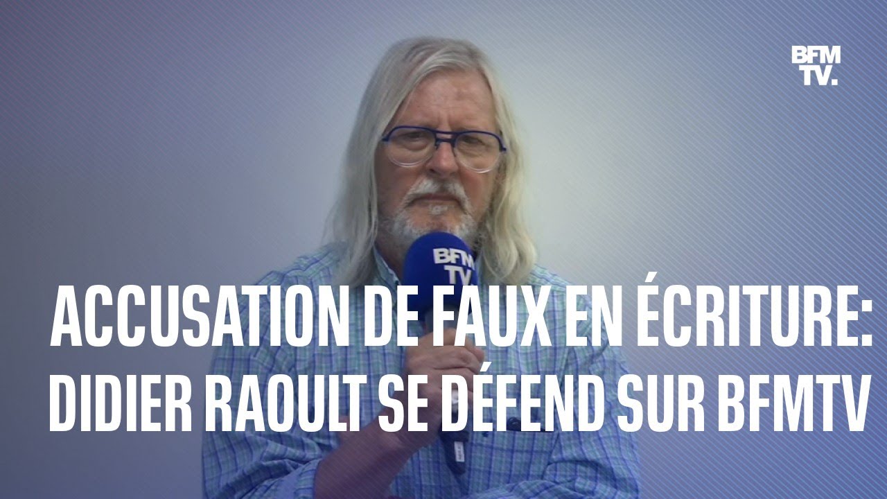 Accusation de faux en écriture: le professeur Didier Raoult se défend sur BFMTV