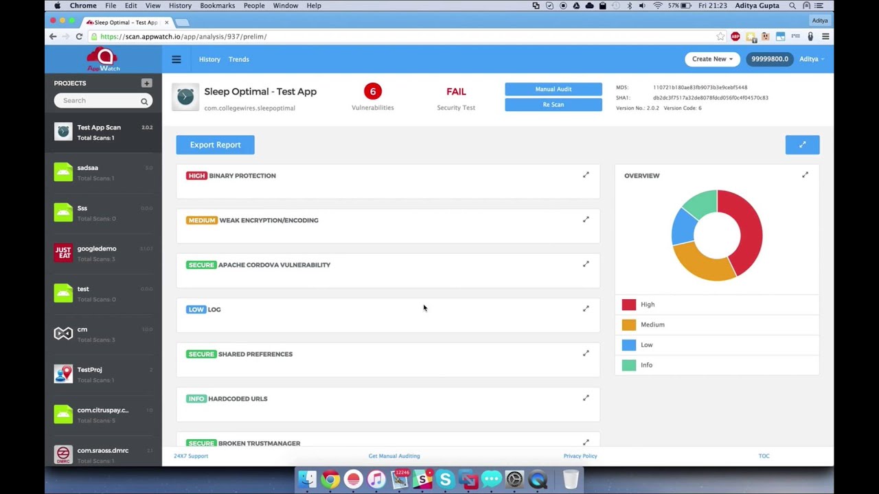 AppWatch - Android and iOS Mobile Application Security Scanning Platform