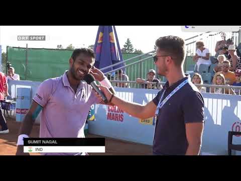 “I’m lucky they didn’t have mushroom sauce today” - Sumit Nagal