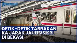 Insiden Tabrakan KA Jarak Jauh Vs KRL di Bekasi, Ambulans Mondar-mandir di TKP