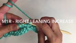 How to knit the m1 increase