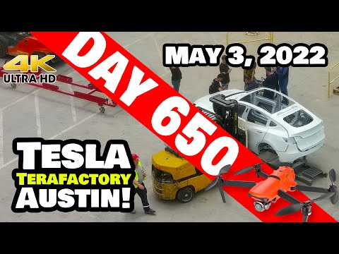 PAINT SHOP PERFECTION AT GIGA TEXAS! - Tesla Gigafactory Austin 4K  Day 650 - 5/3/22 - Tesla Texas