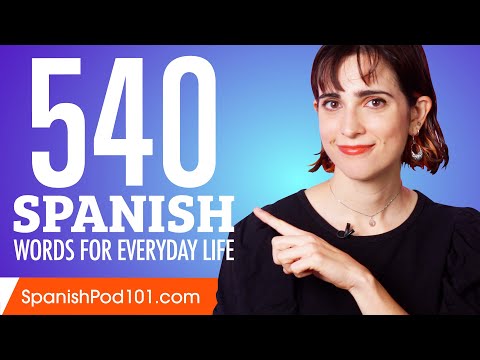 540 Spanish Words for Everyday Life - Basic Vocabulary #27