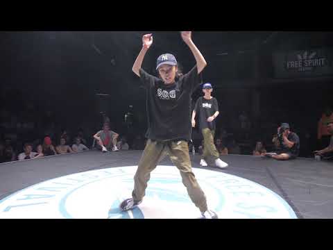 Free Spirit Festival 2018 Championship Tung Tung & Shoushou vs Rafael & Joshua Kids Mixstyle Final